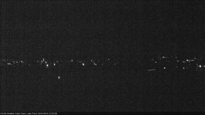 Lake Travis webcam, September 1, 2018 9:55 PM CT