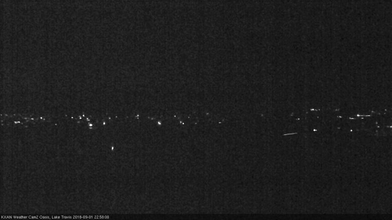 Lake Travis webcam, September 1, 2018 10:00 PM CT