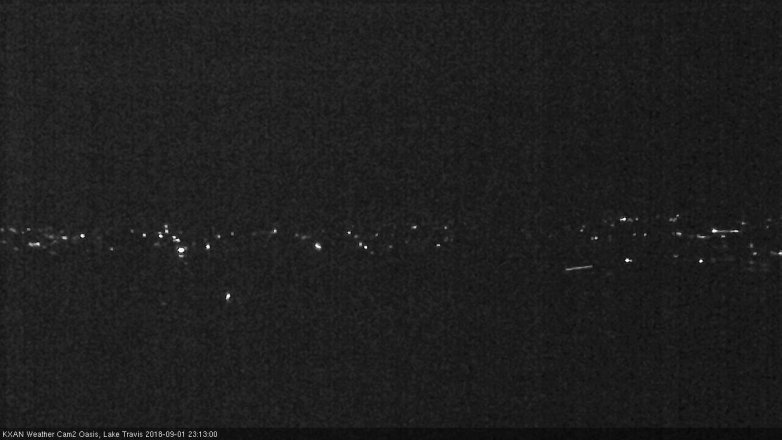 Lake Travis webcam, September 1, 2018 10:15 PM CT
