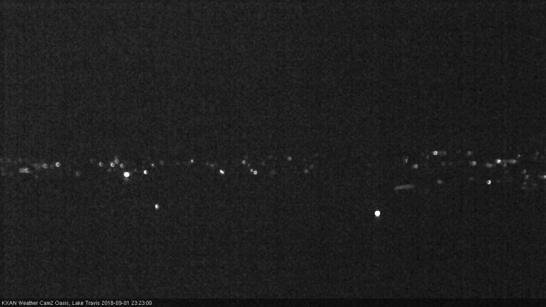 Lake Travis webcam, September 1, 2018 10:25 PM CT