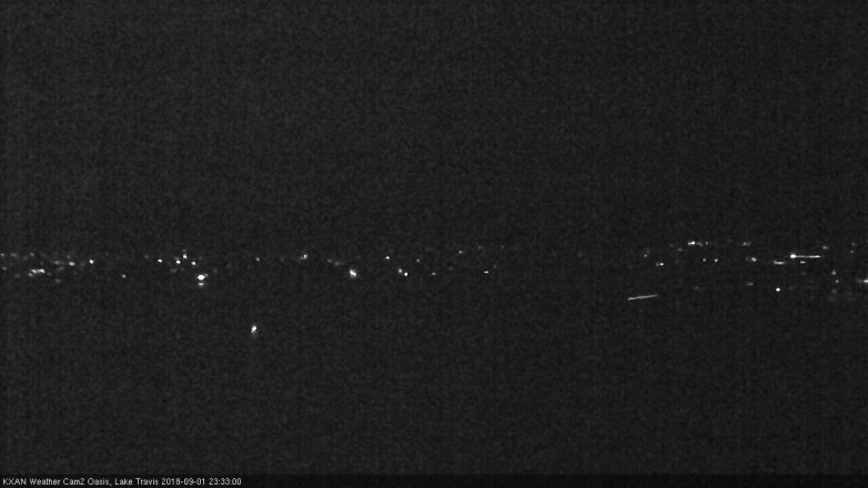 Lake Travis webcam, September 1, 2018 10:35 PM CT