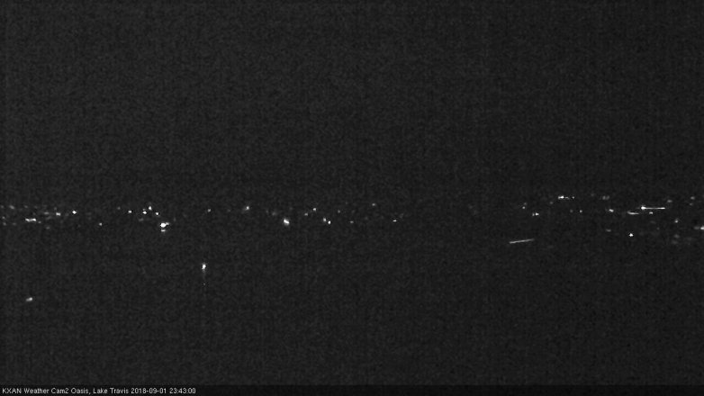Lake Travis webcam, September 1, 2018 10:45 PM CT