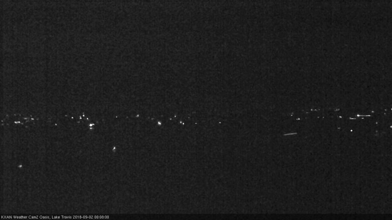 Lake Travis webcam, September 1, 2018 11:10 PM CT