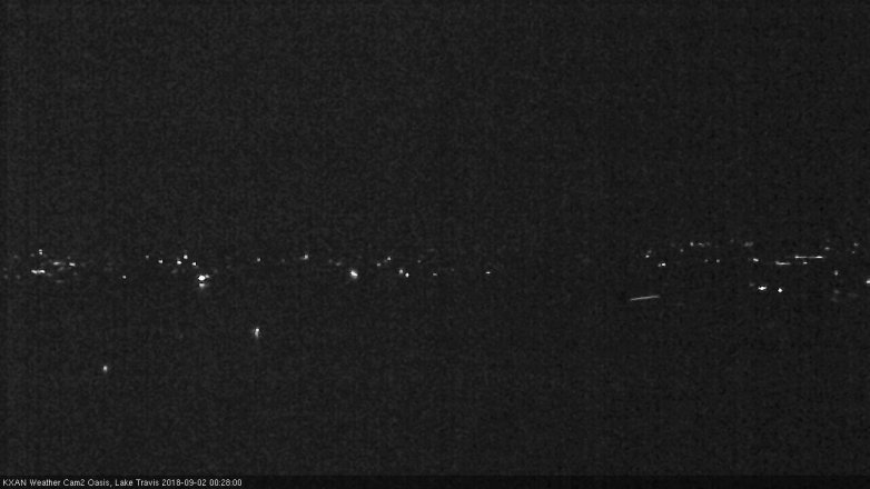 Lake Travis webcam, September 1, 2018 11:30 PM CT