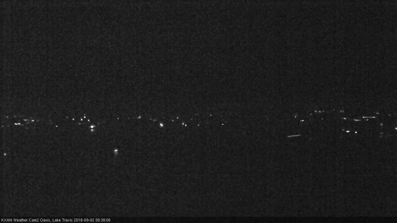 Lake Travis webcam, September 1, 2018 11:40 PM CT
