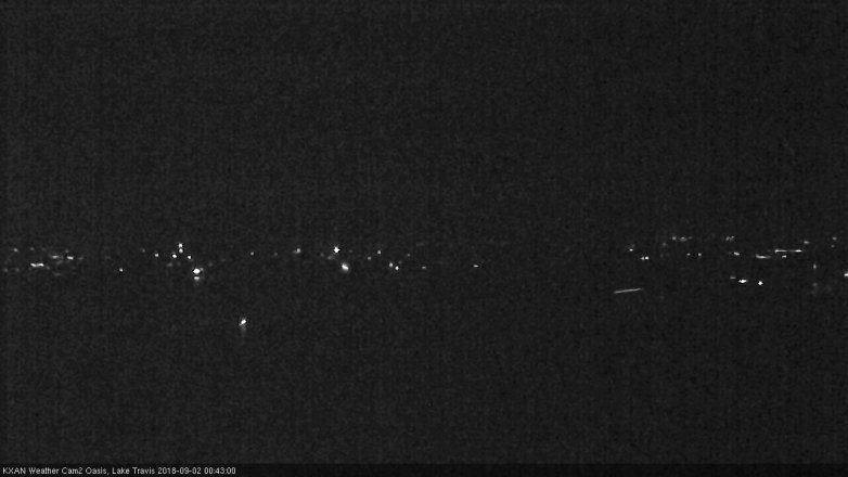 Lake Travis webcam, September 1, 2018 11:45 PM CT