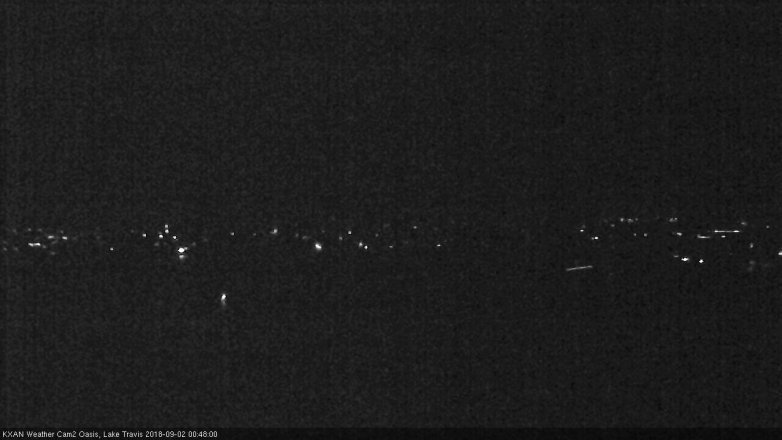 Lake Travis webcam, September 1, 2018 11:50 PM CT