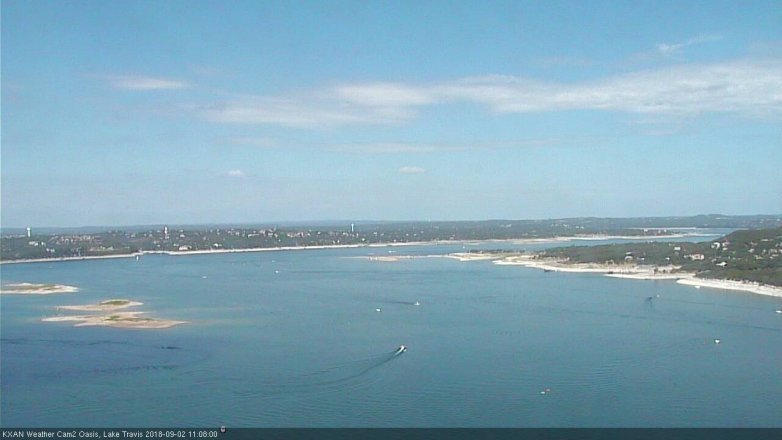 Lake Travis webcam, September 2, 2018 10:10 AM CT