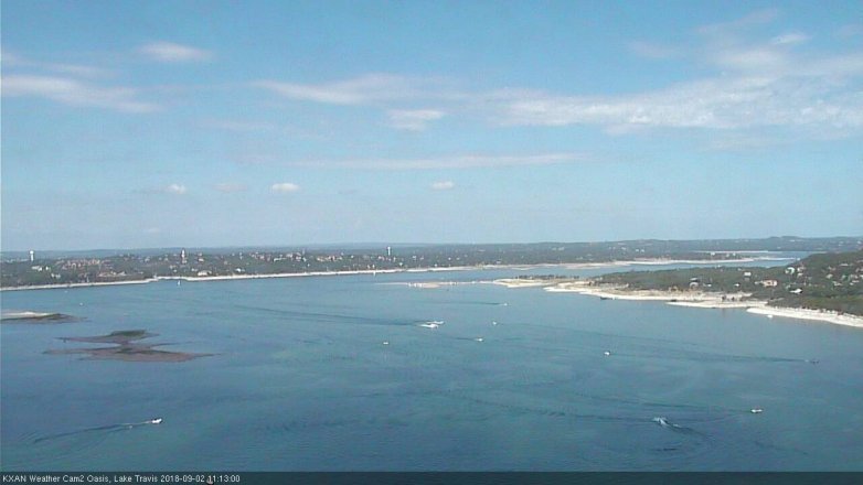 Lake Travis webcam, September 2, 2018 10:15 AM CT