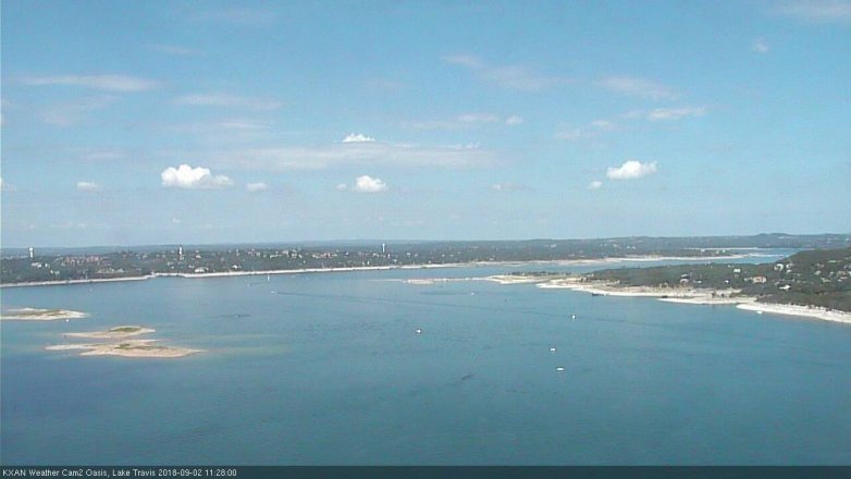 Lake Travis webcam, September 2, 2018 10:30 AM CT