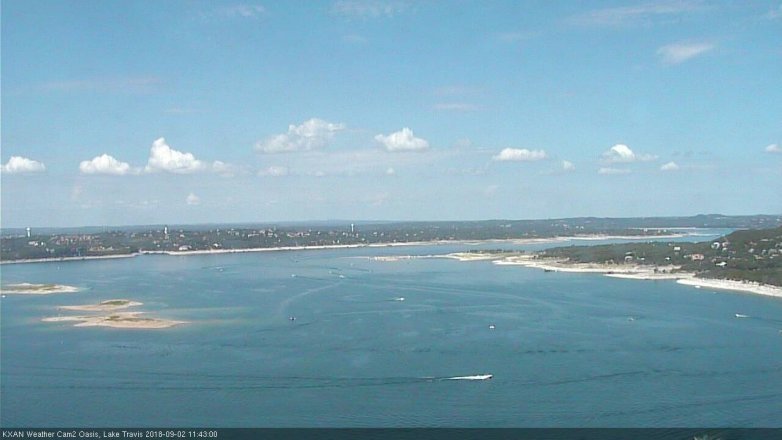 Lake Travis webcam, September 2, 2018 10:45 AM CT