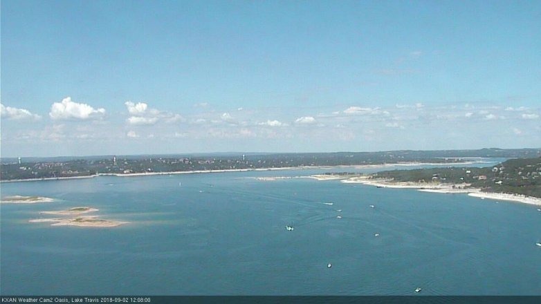 Lake Travis webcam, September 2, 2018 11:10 AM CT