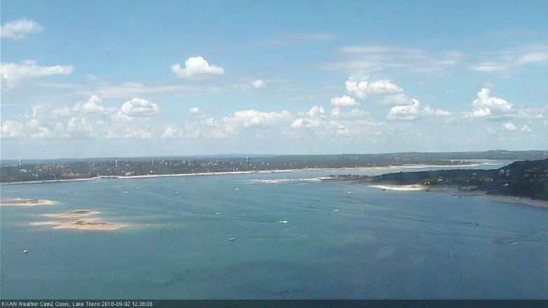 Lake Travis webcam, September 2, 2018 11:40 AM CT