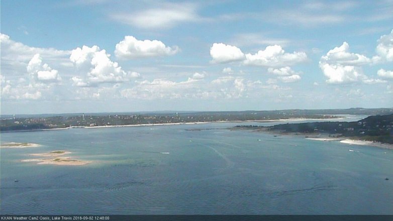 Lake Travis webcam, September 2, 2018 11:50 AM CT