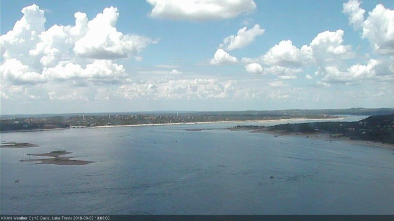 Lake Travis webcam, September 2, 2018 12:05 PM CT