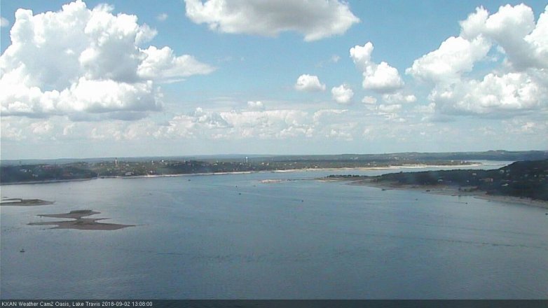 Lake Travis webcam, September 2, 2018 12:10 PM CT
