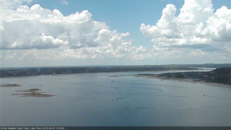 Lake Travis webcam, September 2, 2018 12:35 PM CT