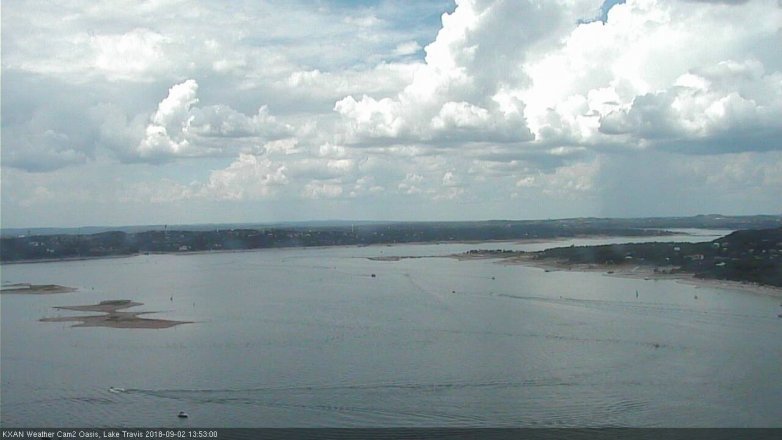 Lake Travis webcam, September 2, 2018 12:55 PM CT