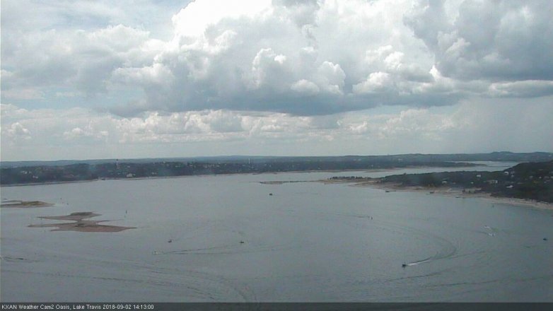 Lake Travis webcam, September 2, 2018 1:15 PM CT