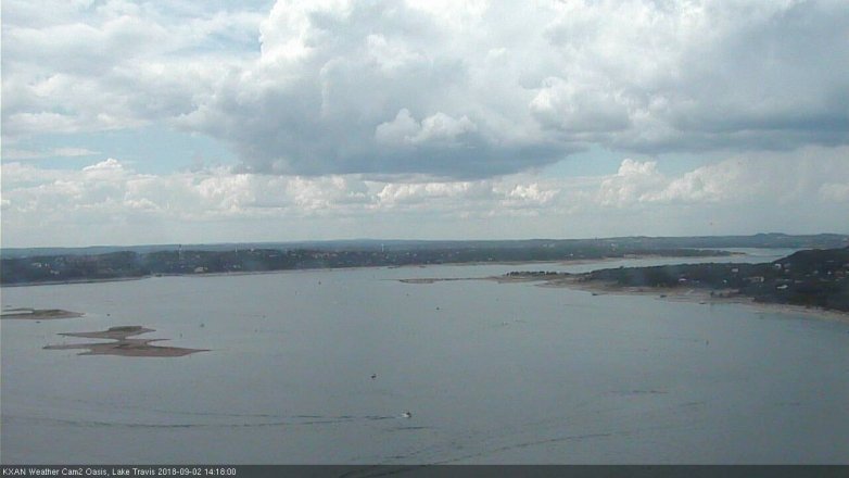Lake Travis webcam, September 2, 2018 1:20 PM CT