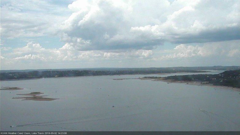 Lake Travis webcam, September 2, 2018 1:25 PM CT