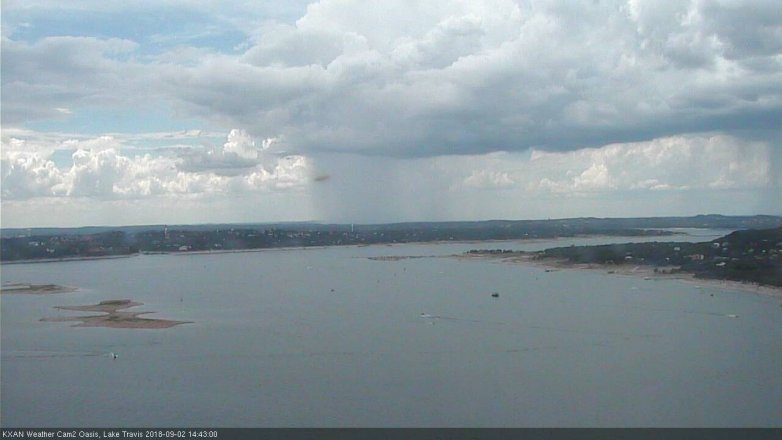 Lake Travis webcam, September 2, 2018 1:45 PM CT