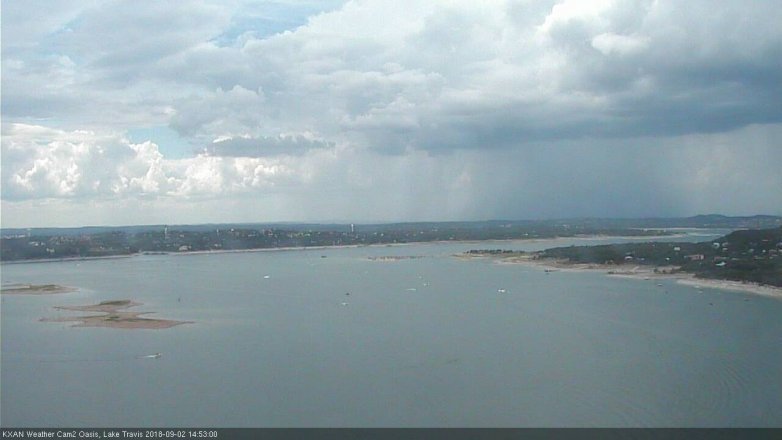 Lake Travis webcam, September 2, 2018 1:55 PM CT