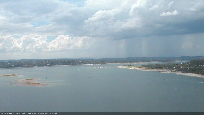 Lake Travis webcam, September 2, 2018 2:00 PM CT