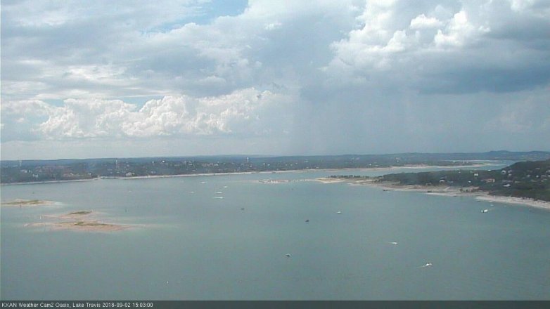 Lake Travis webcam, September 2, 2018 2:05 PM CT