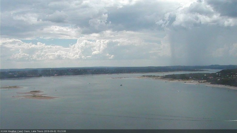 Lake Travis webcam, September 2, 2018 2:25 PM CT