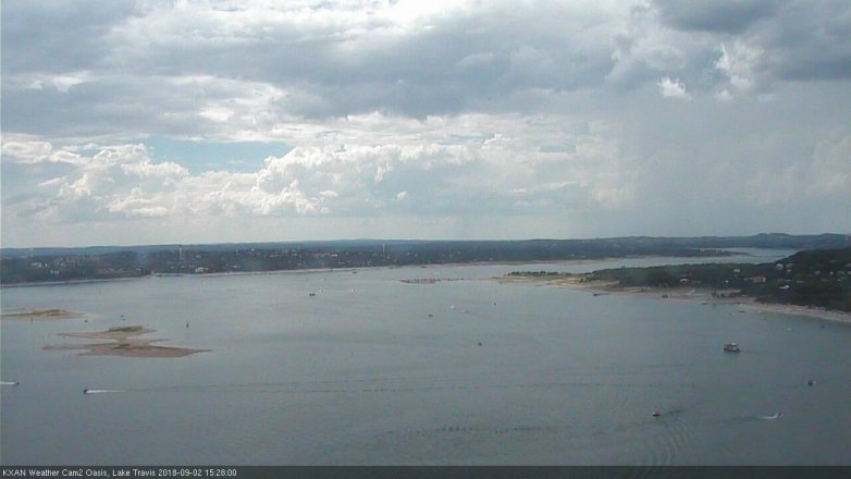 Lake Travis webcam, September 2, 2018 2:30 PM CT
