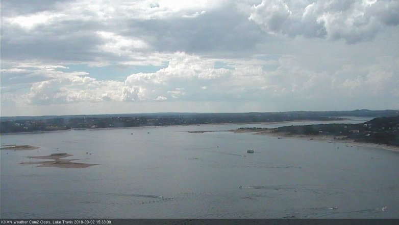 Lake Travis webcam, September 2, 2018 2:35 PM CT