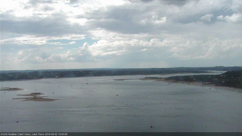 Lake Travis webcam, September 2, 2018 2:45 PM CT