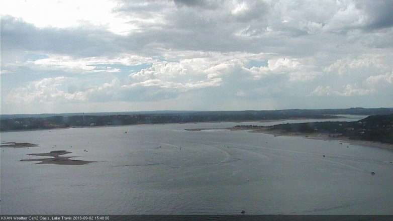 Lake Travis webcam, September 2, 2018 2:50 PM CT