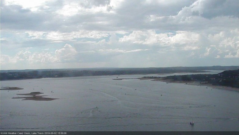 Lake Travis webcam, September 2, 2018 3:00 PM CT