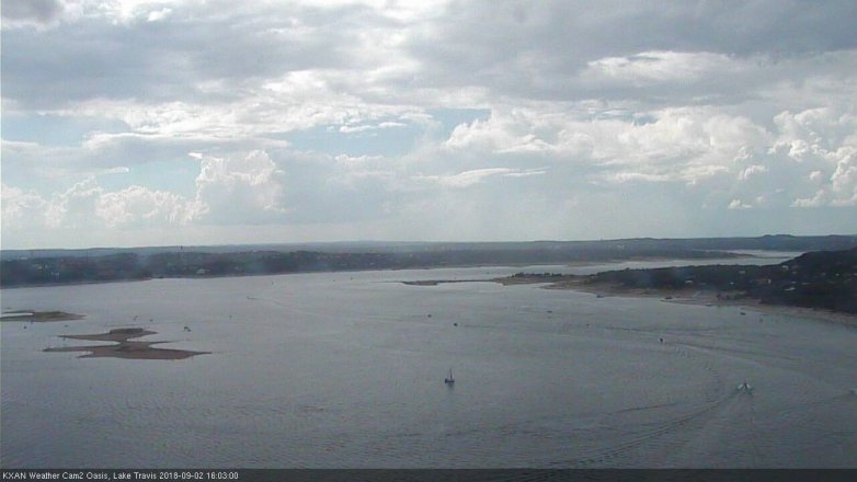 Lake Travis webcam, September 2, 2018 3:05 PM CT