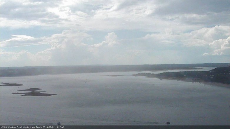 Lake Travis webcam, September 2, 2018 3:25 PM CT