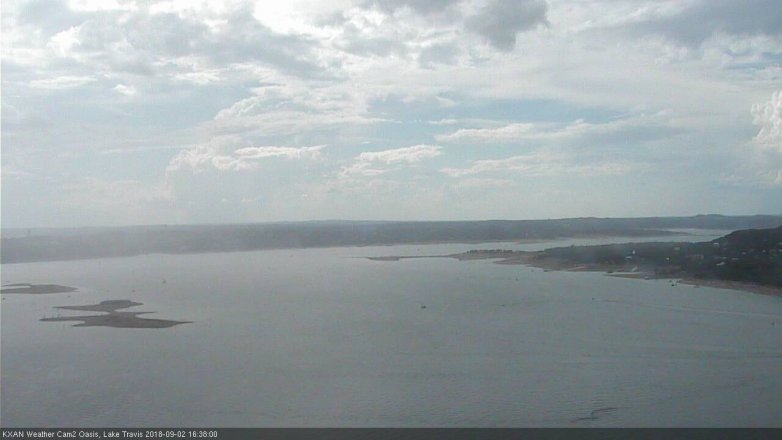 Lake Travis webcam, September 2, 2018 3:40 PM CT