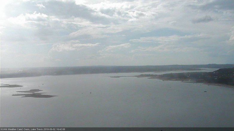 Lake Travis webcam, September 2, 2018 3:45 PM CT
