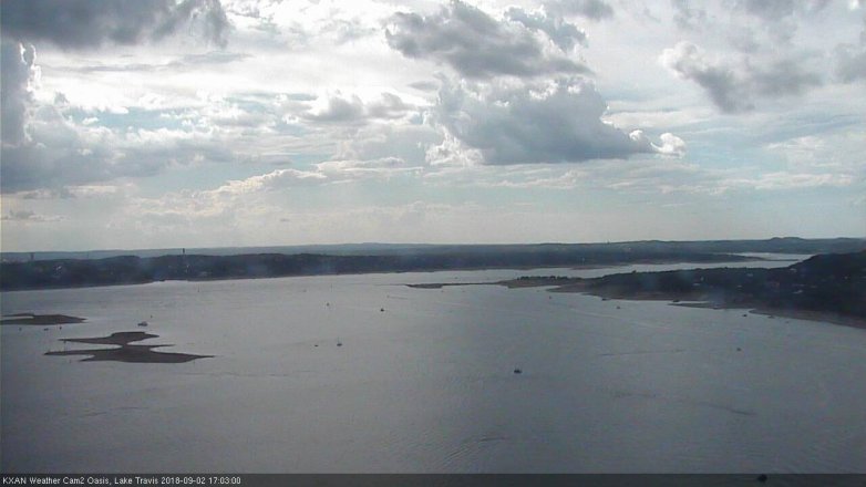Lake Travis webcam, September 2, 2018 4:05 PM CT
