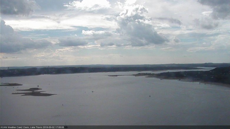 Lake Travis webcam, September 2, 2018 4:10 PM CT