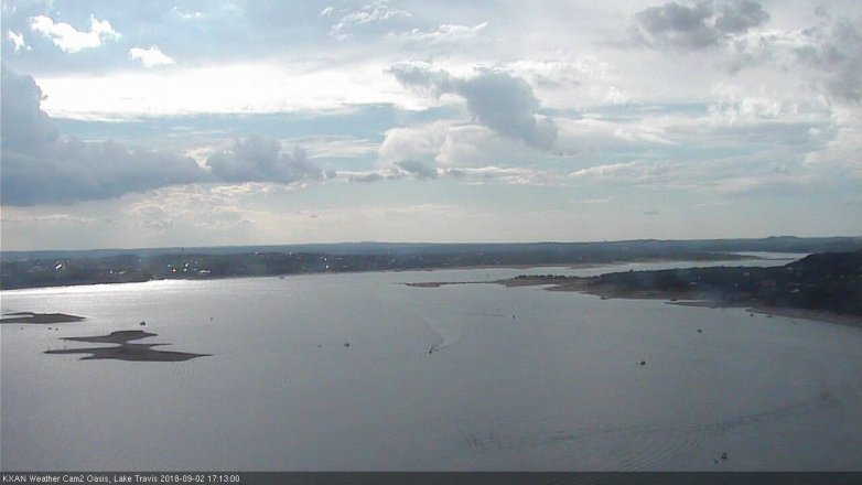Lake Travis webcam, September 2, 2018 4:15 PM CT