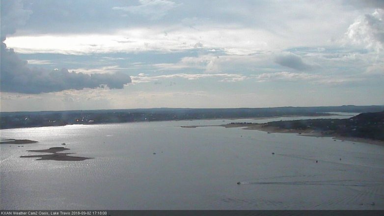 Lake Travis webcam, September 2, 2018 4:20 PM CT