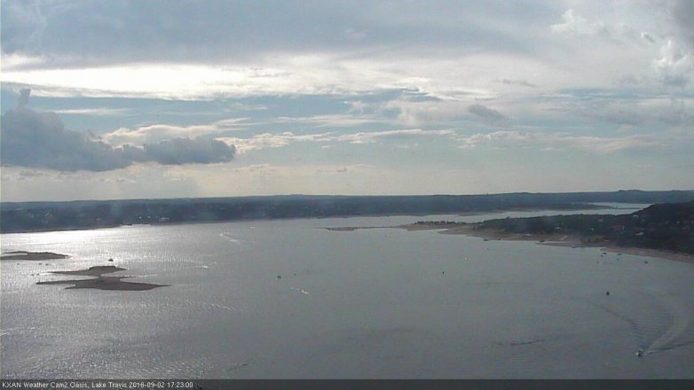 Lake Travis webcam, September 2, 2018 4:25 PM CT