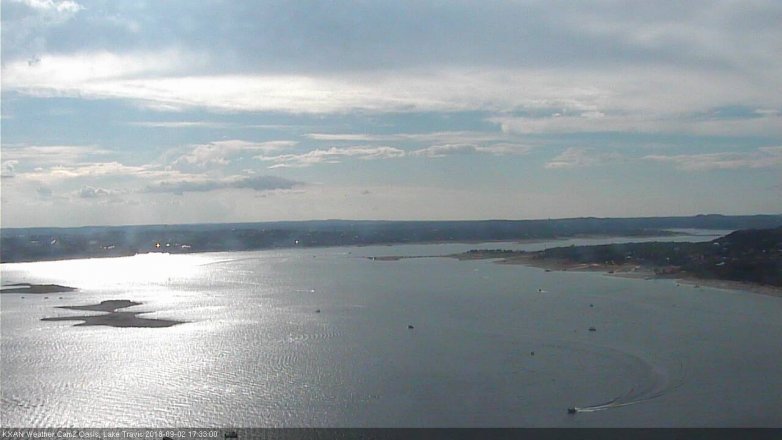 Lake Travis webcam, September 2, 2018 4:35 PM CT