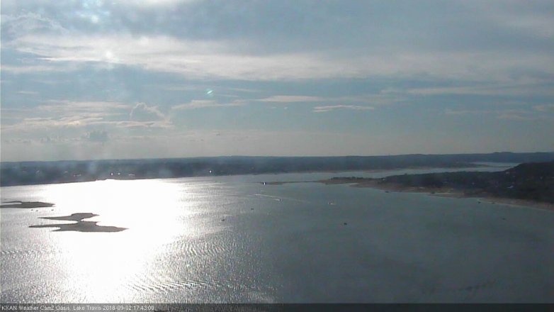Lake Travis webcam, September 2, 2018 4:45 PM CT