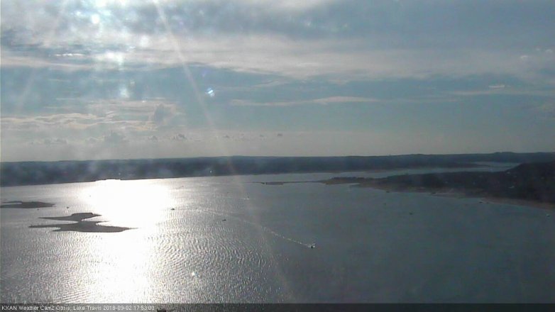 Lake Travis webcam, September 2, 2018 4:55 PM CT
