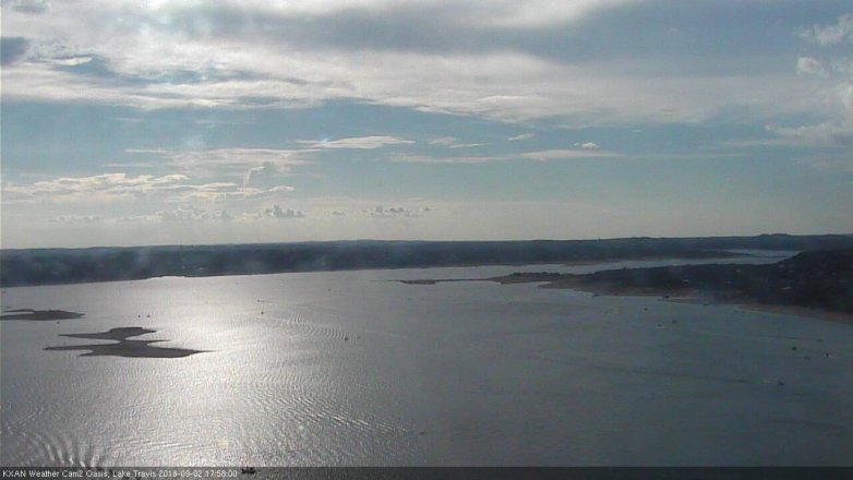 Lake Travis webcam, September 2, 2018 5:00 PM CT