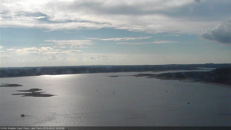 Lake Travis webcam, September 2, 2018 5:05 PM CT