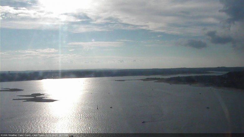 Lake Travis webcam, September 2, 2018 5:15 PM CT